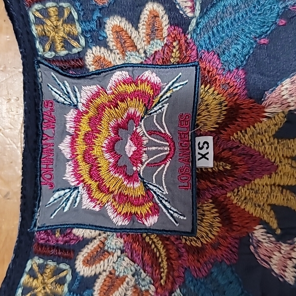 Johnny Was Velvet Top - Picture 6 of 6